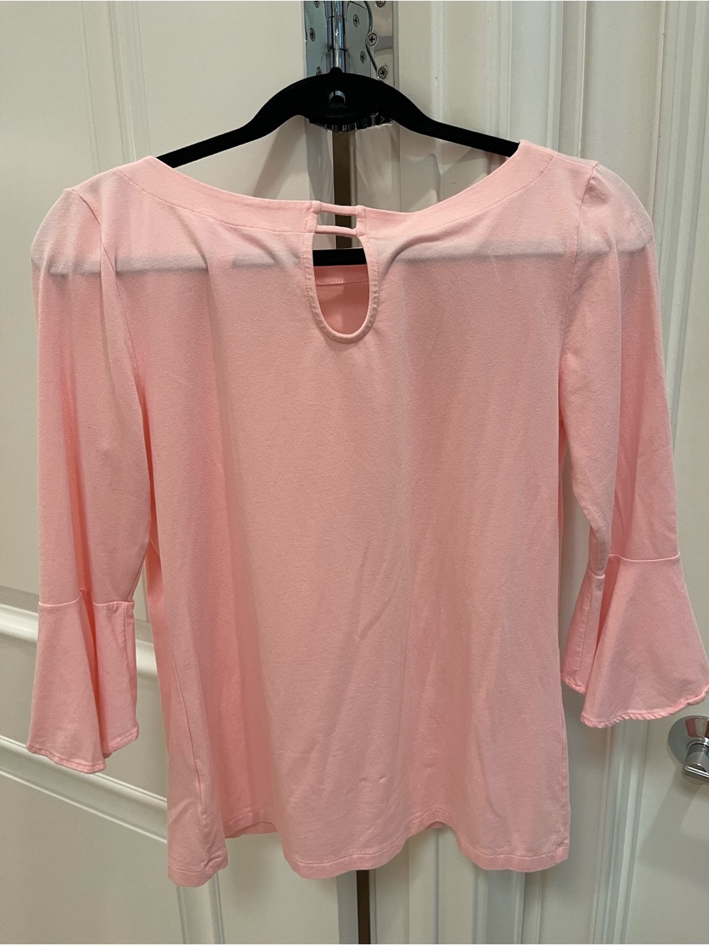 Lilly Pulitzer Pink Ruffle Cuff Three Quarter Sleeve Top Size S - Picture 7 of 11